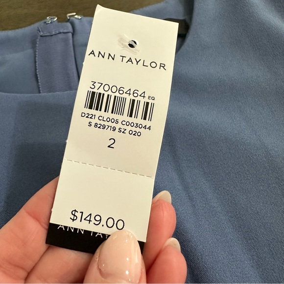 NWT Ann Taylor Classic Blue Suiting Collection Dress Size 2 - Picture 5 of 12